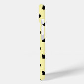 Schwarze Katze (Gelb) Case-Mate iPhone Hülle (Rückseite / Links)