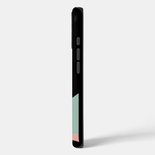 Schwarze Katze Geometrisch Case-Mate iPhone Hülle (Rückseite / Links)