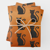Schwarze Katze Geschenkpapier Set (Beispiel)