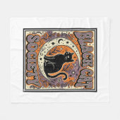 Schwarze Katze Gesellschaft Katze Schwarze Katze V Fleecedecke (Vorderseite (Horizontal))