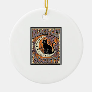 Schwarze Katze Gesellschaft Katze Schwarze Katze V Keramik Ornament