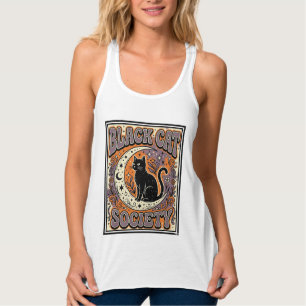 Schwarze Katze Gesellschaft Katze Schwarze Katze V Tank Top