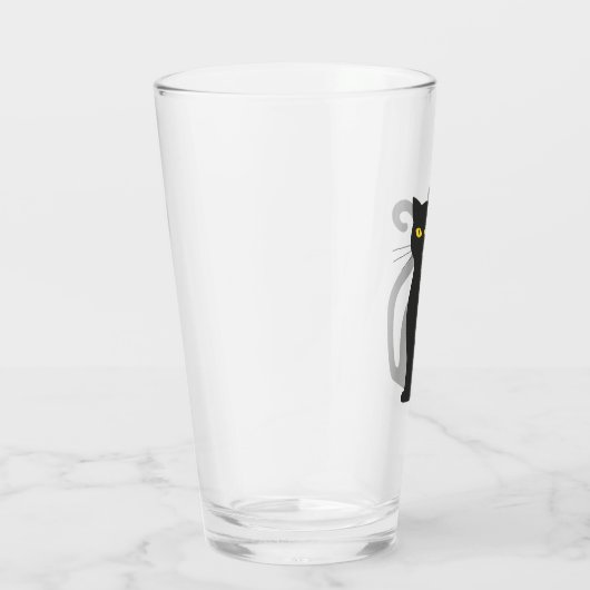 Schwarze Katze Glas (Rechts)
