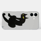 SCHWARZE KATZE grau Case-Mate iPhone Hülle (Rückseite (Horizontal))