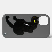 SCHWARZE KATZE grau Case-Mate iPhone Hülle (Rückseite (Horizontal))