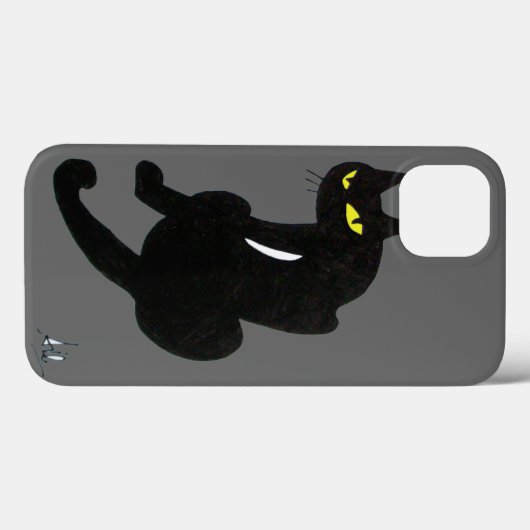 SCHWARZE KATZE grau Case-Mate iPhone Hülle (Rückseite (Horizontal))