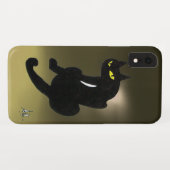 SCHWARZE KATZE grau Case-Mate iPhone Hülle (Rückseite (Horizontal))