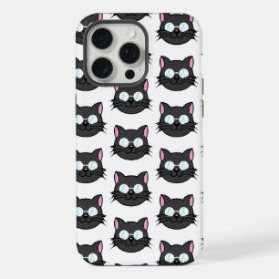 Schwarze Katze Graue Katze mit Brille iPhone 15 Pro Max Hülle