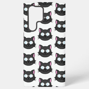 Schwarze Katze Graue Katze trägt Brille Samsung Galaxy Hülle