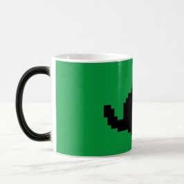 Schwarze Katze Grüne Tasse