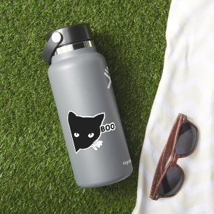Schwarze Katze, Halloween-Geschenkkatzen Aufkleber