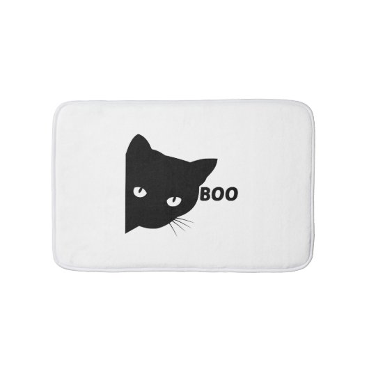 Schwarze Katze, Halloween-Geschenkkatzen Badematte (Vorderseite)