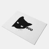 Schwarze Katze, Halloween-Geschenkkatzen Fußmatte (Schrägansicht)