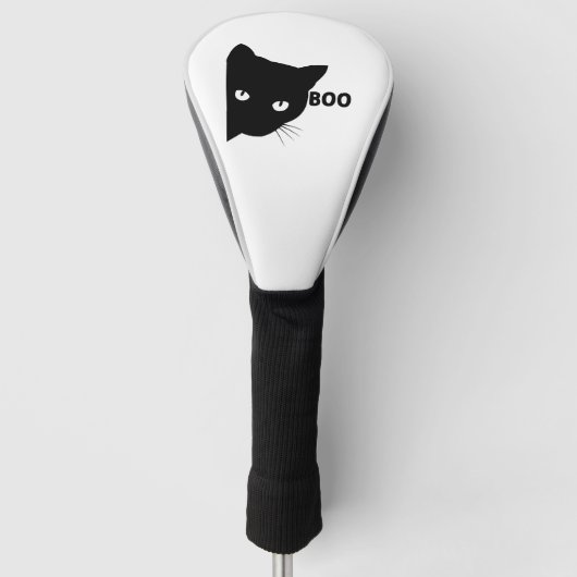 Schwarze Katze, Halloween-Geschenkkatzen Golf Headcover (Vorderseite)