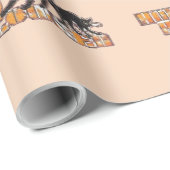 Schwarze Katze Halloween Geschenkpapier (Rolleneckpunkt)