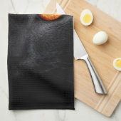 Schwarze Katze Halloween Küchentücher (Viertel Falte)