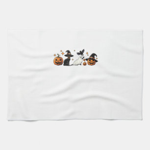 Schwarze Katze Halloween Kürbis Boo Geist Hexe Gru Geschirrtuch