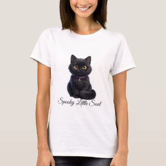 Schwarze Katze Halloween-Magie | Süße gruselige Ka T-Shirt