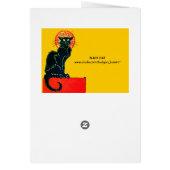 SCHWARZE KATZE HALLOWEEN-PARTY-MONOGRAMM (Hinten)