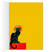 SCHWARZE KATZE HALLOWEEN-PARTY-MONOGRAMM (Innen (Rechts))