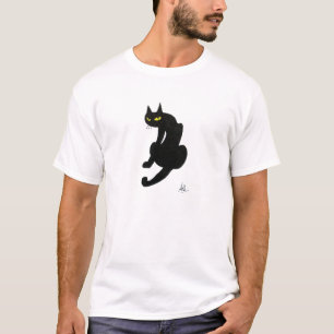 SCHWARZE KATZE HALLOWEEN-PARTY T-Shirt