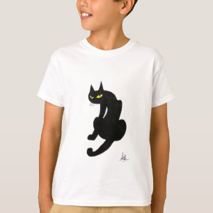 SCHWARZE KATZE HALLOWEEN-PARTY T-Shirt