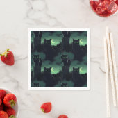 Schwarze Katze Halloween Serviette (Beispiel)
