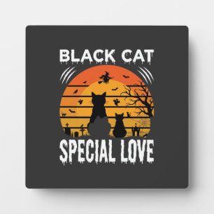 Schwarze Katze Halloween Spezielle Liebe Gothic De Fotoplatte