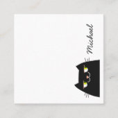 Schwarze Katze Haustiersitter Visitenkarte Cute (Vorderseite)