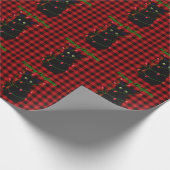 Schwarze Katze | Heilige Weihnachten | Tinkstar-Li Geschenkpapier (Ecke)