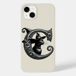 Schwarze Katze Hexe Witchy Buchstabe C Benutzerdef Case-Mate iPhone 14 Plus Hülle