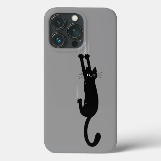 Schwarze Katze | Humore Kitty Cat Case-Mate iPhone Hülle (Rückseite)