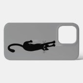 Schwarze Katze | Humore Kitty Cat Case-Mate iPhone Hülle (Rückseite (Horizontal))