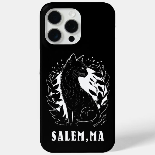 Schwarze Katze-Illustration | Salem Case-Mate iPhone Hülle (Rückseite)