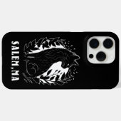 Schwarze Katze-Illustration | Salem Case-Mate iPhone Hülle (Rückseite (Horizontal))