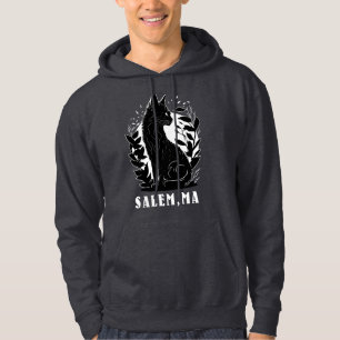 Schwarze Katze-Illustration   Salem Hoodie