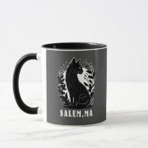 Schwarze Katze-Illustration | Salem