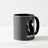 Schwarze Katze-Illustration | Salem Tasse (VorderseiteRechts)