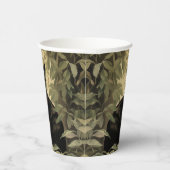 Schwarze Katze im dichten Wald Pappbecher (Rechts)