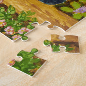 Schwarze Katze im Garten von Louis Wain Puzzle (Seite)