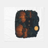 Schwarze Katze im klassischen Patch-T - Shirt Fleecedecke (Vorderseite (Horizontal))