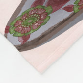 Schwarze Katze im Teacup Fleecedecke (Ecke)