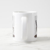 Schwarze Katze im Teacup Jumbo-Tasse (Rückseite)