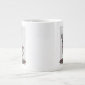 Schwarze Katze im Teacup Jumbo-Tasse (Vorderseite)