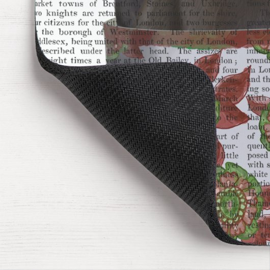 Schwarze Katze im Teacup Mousepad (Ecke)