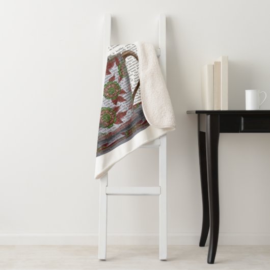 Schwarze Katze im Teacup Sherpadecke (Beispiel)