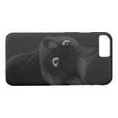 Schwarze Katze in der Dunkelheit Case-Mate iPhone Hülle (Rückseite (Horizontal))