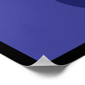 Schwarze Katze in der Nacht Poster (Ecke)