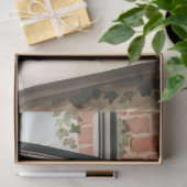 Schwarze Katze in einer Fensterfarbe Seidenpapier (Geschenk)