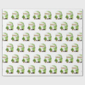 Schwarze Katze in Greenhouse Geschenkpapier (Flach)